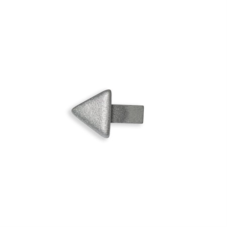 Hörndel 45° alu. silvermetallic 10mm