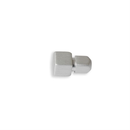 Hörndel kvadrat alu. mattborstad 4,5mm