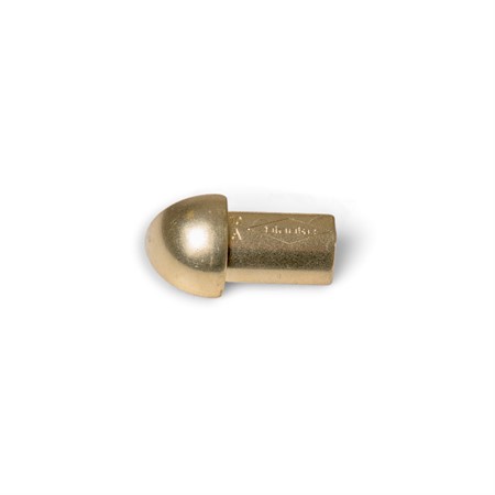 Hörndel kvartsrund alu. guldeloxerad blank 6mm