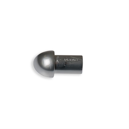 Hörndel kvartsrund alu. silvereloxerad blank 10mm
