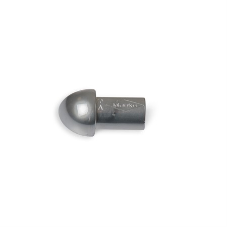 Hörndel kvartsrund alu. silvereloxerad blank 6mm