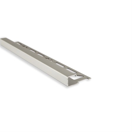 Kakellist kvadrat alu. silvereloxerad matt 9mm 3m