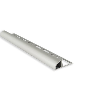 Kakellist kvartsrund alu. silvereloxerad matt 11mm 3m